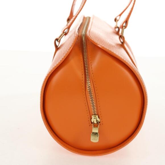 LOUIS VUITTON Epi Soufflot Hand Bag Orange Mandarin M5222H LV Auth 160837V